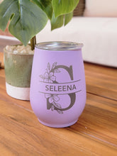 Load image into Gallery viewer, Personalized Peacock Wine Tumbler