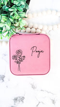 Load image into Gallery viewer, Birth Month Travel Jewelry Case