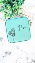 Load image into Gallery viewer, Birth Month Travel Jewelry Case