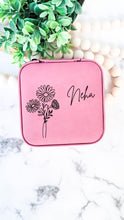 Load image into Gallery viewer, Birth Month Travel Jewelry Case