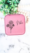 Load image into Gallery viewer, Birth Month Travel Jewelry Case
