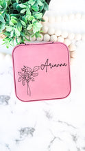 Load image into Gallery viewer, Birth Month Travel Jewelry Case