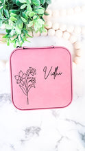 Load image into Gallery viewer, Birth Month Travel Jewelry Case