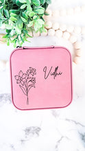 Load image into Gallery viewer, Birth Month Travel Jewelry Case