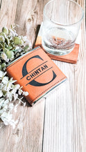 Load image into Gallery viewer, Personalized Leather Flask