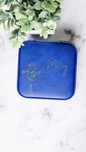 Load image into Gallery viewer, Birth Month Travel Jewelry Case