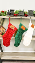 Load image into Gallery viewer, Personalized Christmas Wool Stocking