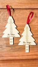Load image into Gallery viewer, Teacher Class Name Ornament
