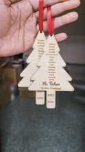 Load image into Gallery viewer, Teacher Class Name Ornament