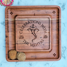 Load image into Gallery viewer, Square Celebrations Wood Tray