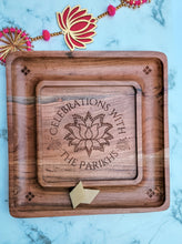 Load image into Gallery viewer, Square Celebrations Wood Tray