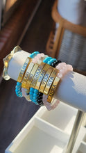 Load image into Gallery viewer, Personalized Gold Beaded Bracelet