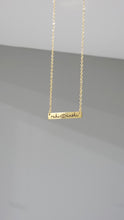 Load image into Gallery viewer, Personalized Flat Bar Necklace