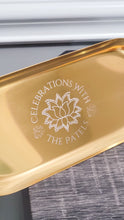 Load image into Gallery viewer, Gold Engraved Tray