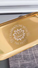Load image into Gallery viewer, Gold Engraved Tray