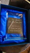 Load image into Gallery viewer, Rectangle Clear Glass Award Plaque