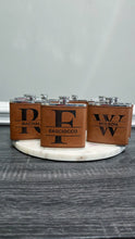 Load image into Gallery viewer, Personalized Leather Flask