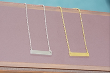 Load image into Gallery viewer, Personalized Flat Bar Necklace