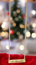 Load image into Gallery viewer, Personalized Flat Bar Necklace