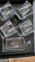 Load image into Gallery viewer, Square Decanter and Scotch Glasses Set
