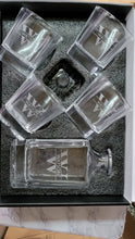 Load image into Gallery viewer, Square Decanter and Scotch Glasses Set