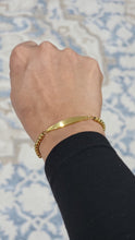 Load image into Gallery viewer, Personalized Adjustable Beaded Curved Bar Bracelet