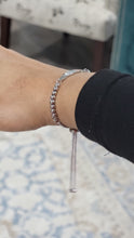 Load image into Gallery viewer, Personalized Adjustable Beaded Curved Bar Bracelet