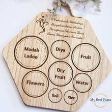 Load image into Gallery viewer, Engraved Ganesha Pooja Tray