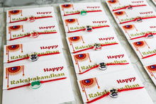 Load image into Gallery viewer, Personalized gaming rakhi attached to small gift card