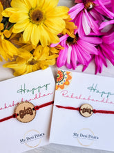 Load image into Gallery viewer, Personalized gaming rakhi attached to small gift card