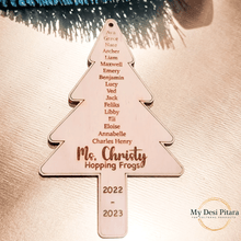 Load image into Gallery viewer, Teacher Class Name Ornament