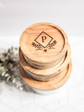 Load image into Gallery viewer, Glass Containers Round Vine (Set of 3)