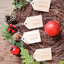 Load image into Gallery viewer, Christmas Gift Tags Set of Four