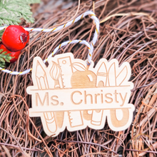 Load image into Gallery viewer, Teacher Name Ornament