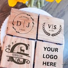 Load image into Gallery viewer, Personalized Wood and Metal Coasters