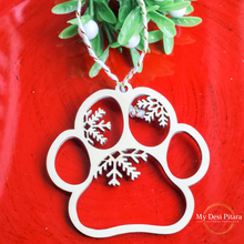 Load image into Gallery viewer, Dog Paw Coloring Ornament