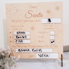 Load image into Gallery viewer, Christmas Wishlist Plaque