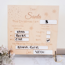 Load image into Gallery viewer, Christmas Wishlist Plaque