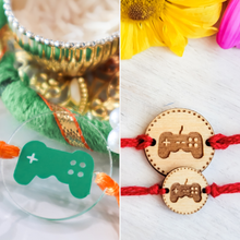 Load image into Gallery viewer, Gaming Controller rakhi with personalized name for Raksha Bandhan