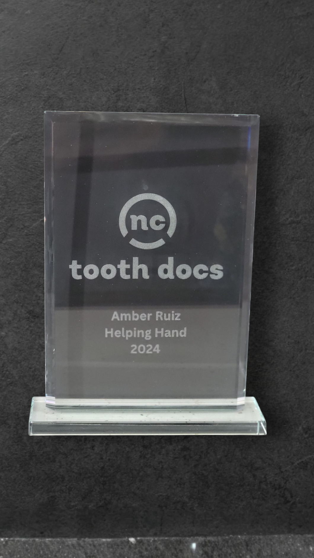 Rectangle Clear Glass Award