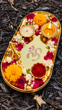 Load image into Gallery viewer, Gold Om Engraved Tray
