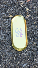 Load image into Gallery viewer, Gold Om Engraved Tray
