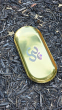 Load image into Gallery viewer, Gold Om Engraved Tray
