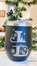 Load image into Gallery viewer, Christmas Monogram Wine Tumbler
