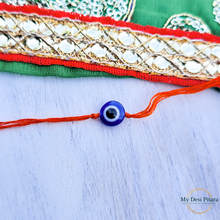 Load image into Gallery viewer, Evil Eye Beaded Rakhi
