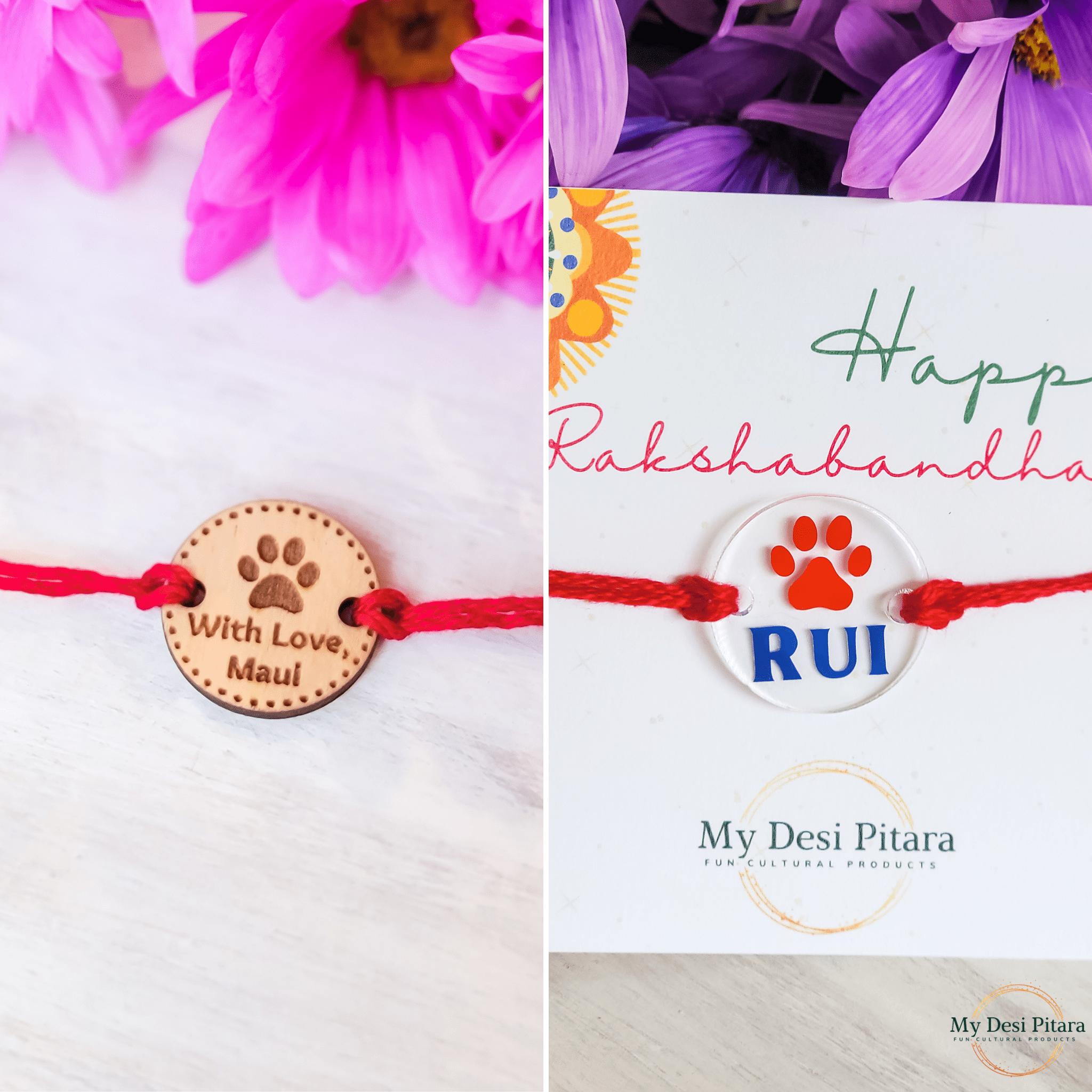 Dog Paws Rakhi – Elegantly Personalized Gifts