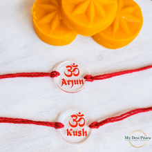 Load image into Gallery viewer, Om ॐ Acrylic Rakhi
